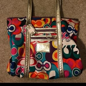 Rare Coach Poopy Glam Tote